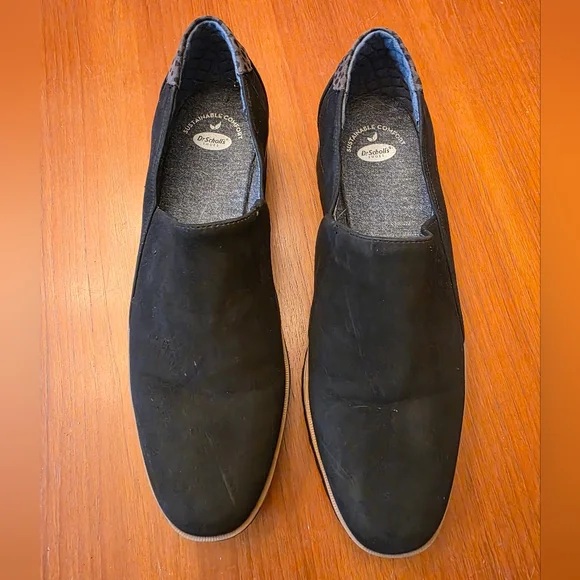 Platform Slip On Dr Scholl's "Look Out" Black Size 10 - Picture 7 of 7